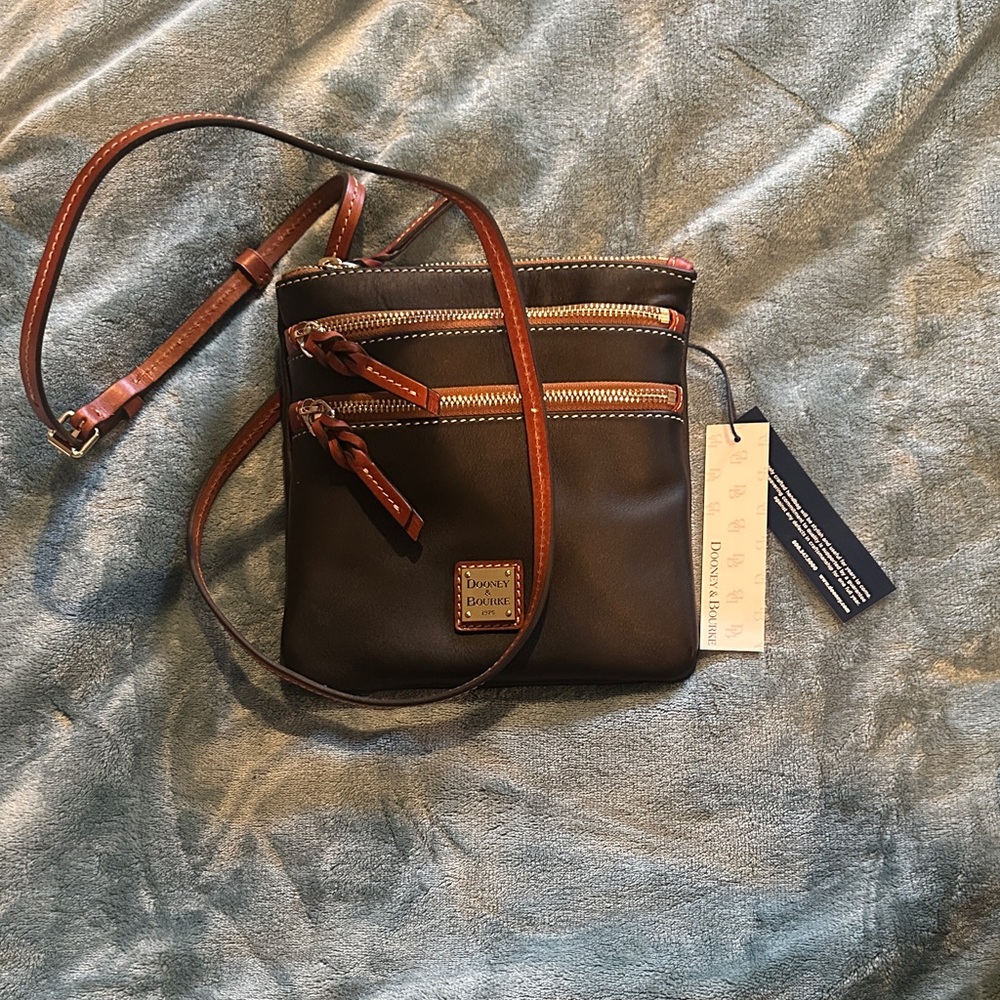 Dooney & Bourke Dark Brown Messenger Bag